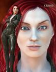 Famke Janssen as Jean Grey - Karmir Pack for V4